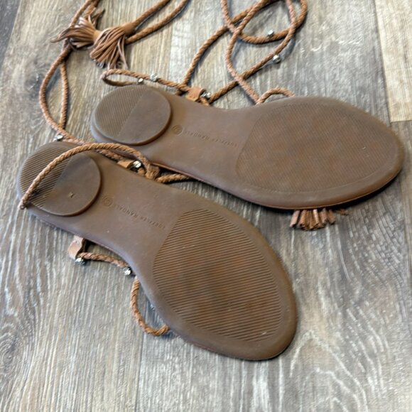 LOEFFLER RANDALL rhinestone wrap sandals size 8.5/9 US - Picture 7 of 7